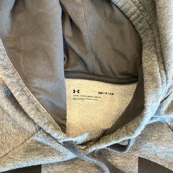 Under Armour Grey Hooded Pullover - Small - Picture 9 of 9